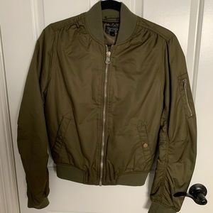 TOPSHOP GREEN BOMBER JACKET